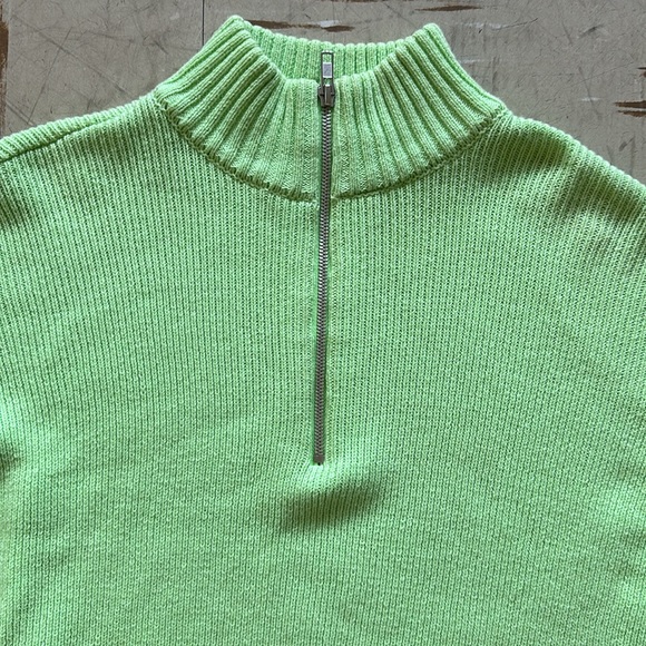 Urban Outfitters mint green zipper sweater - Picture 2 of 6